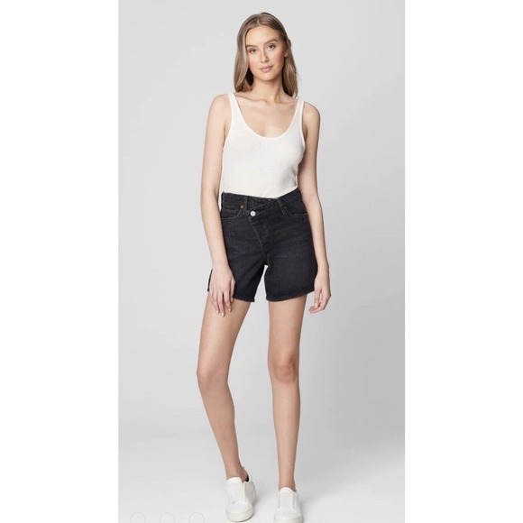 Blank NYC Shorts Denim Women Size 26 Black EBC - Picture 1 of 16